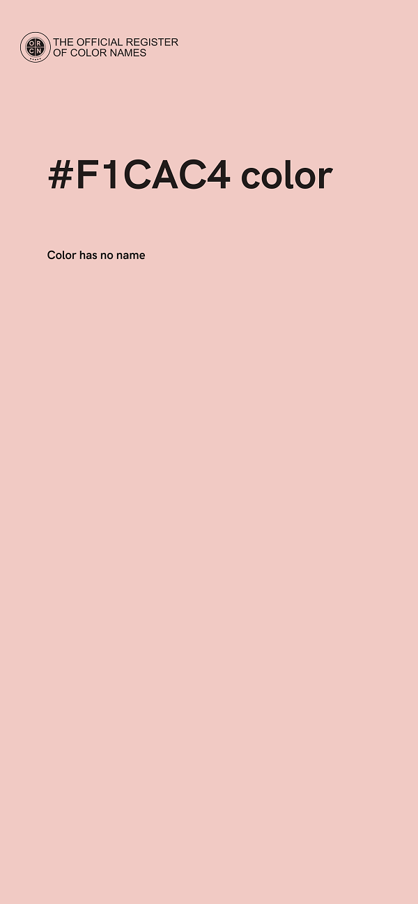 #F1CAC4 color image