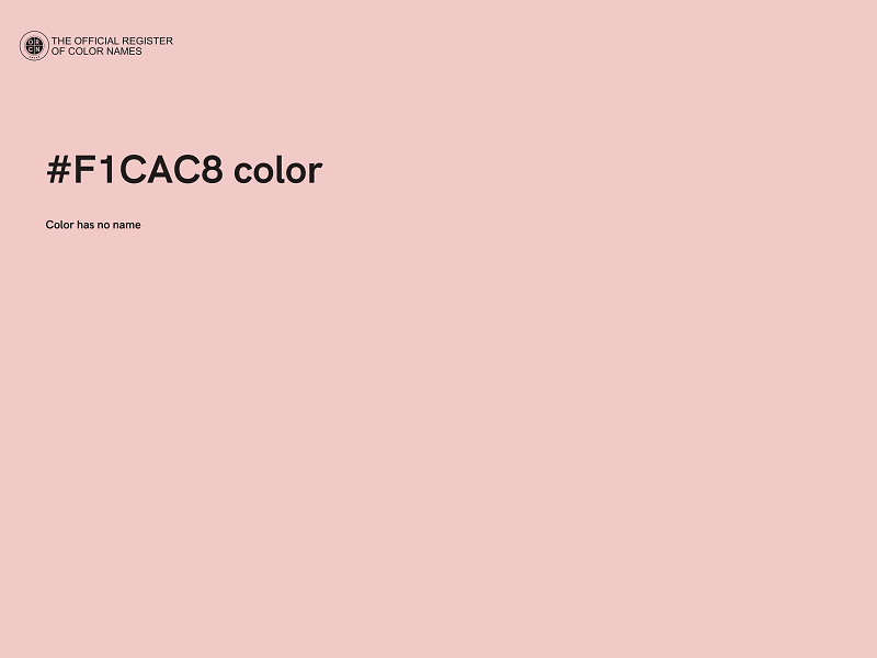 #F1CAC8 color image