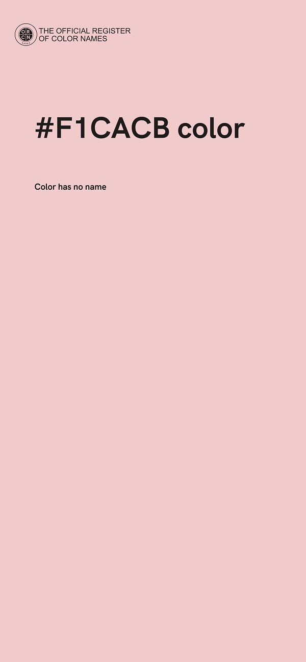 #F1CACB color image