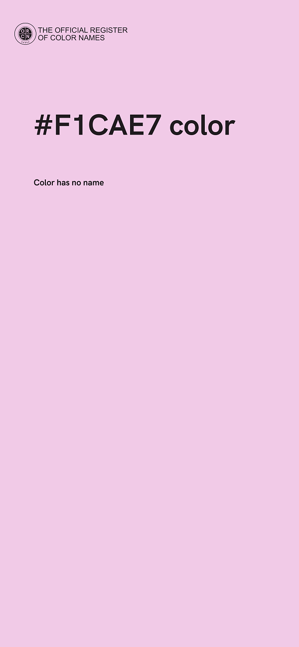 #F1CAE7 color image