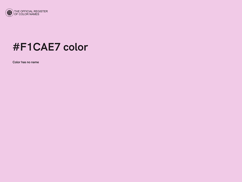 #F1CAE7 color image