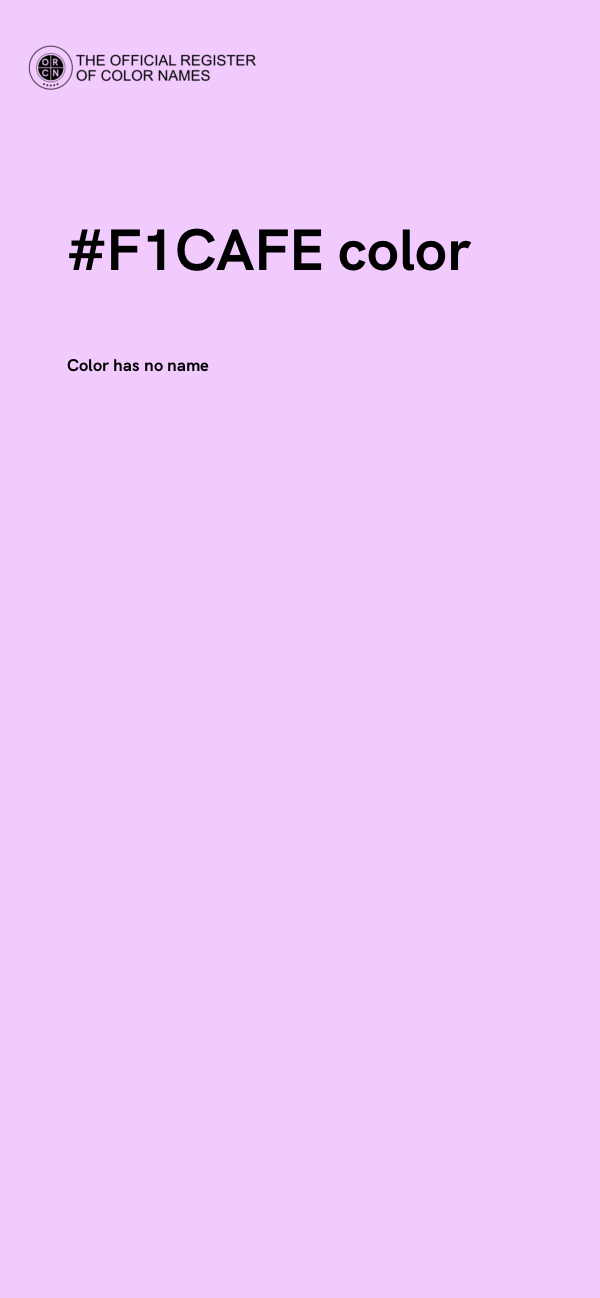 #F1CAFE color image