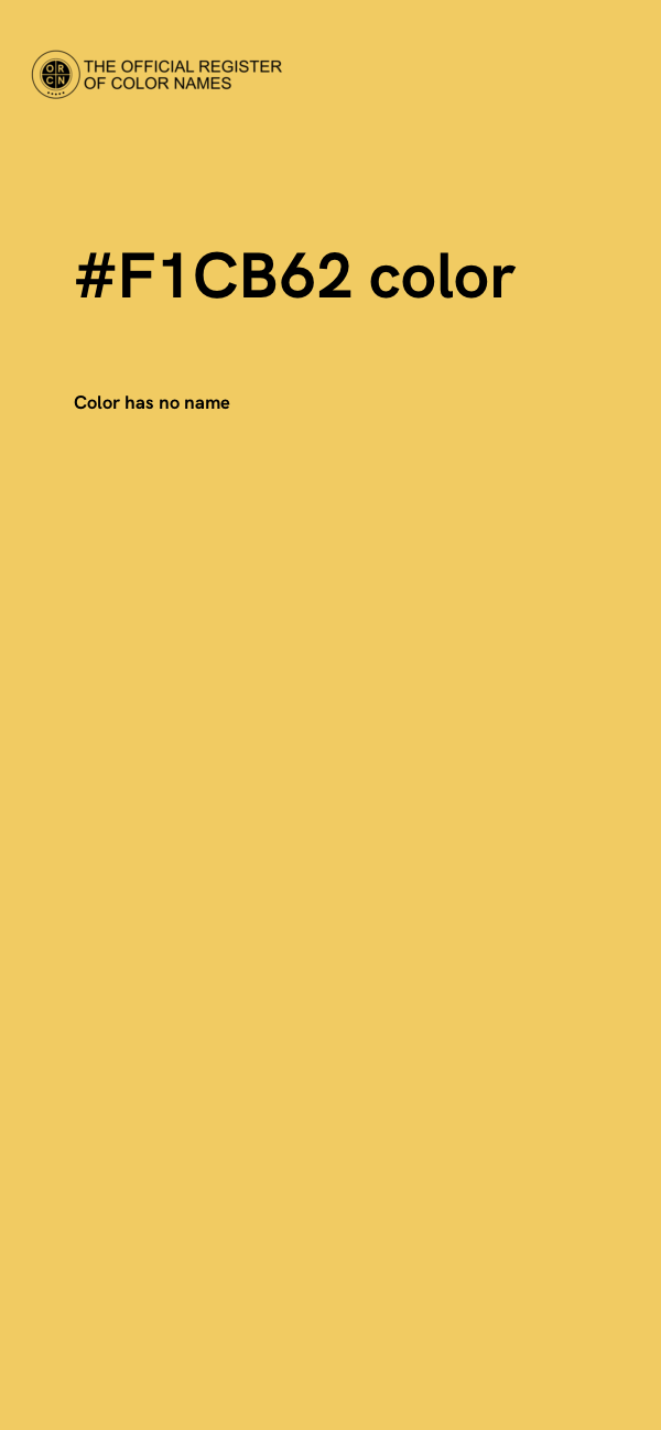#F1CB62 color image