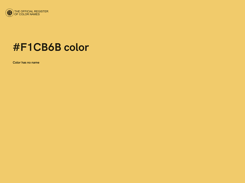 #F1CB6B color image