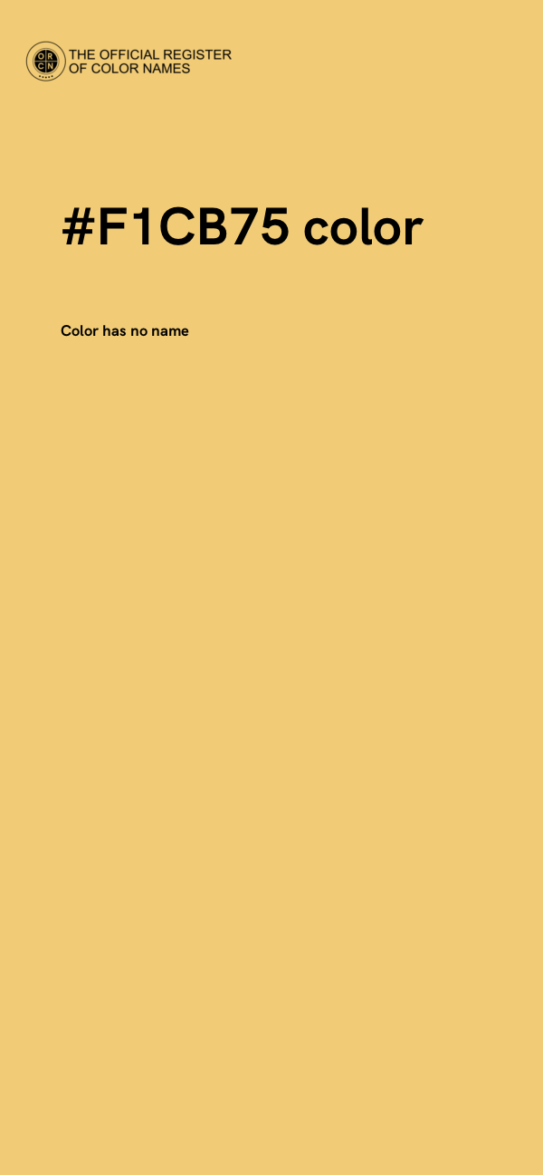 #F1CB75 color image