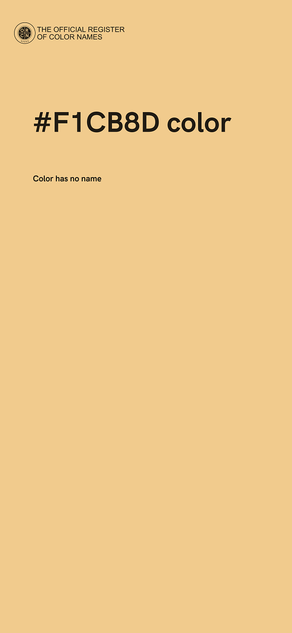 #F1CB8D color image