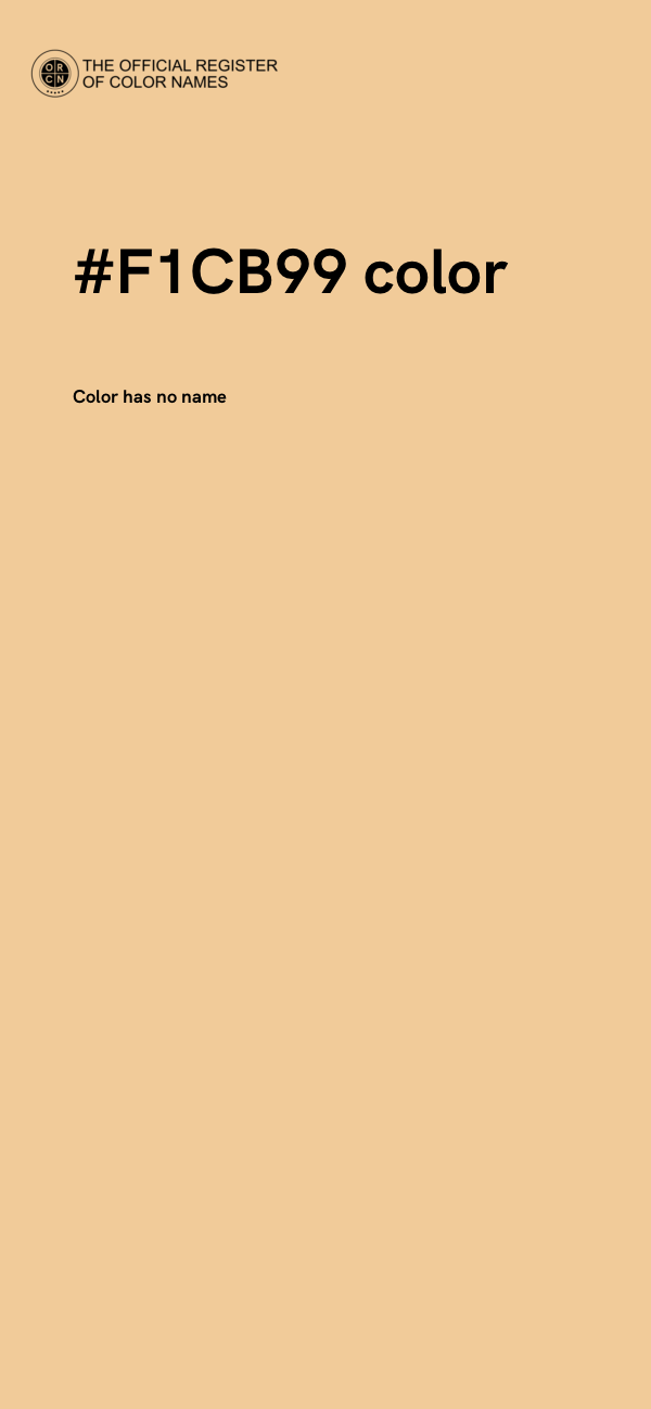 #F1CB99 color image