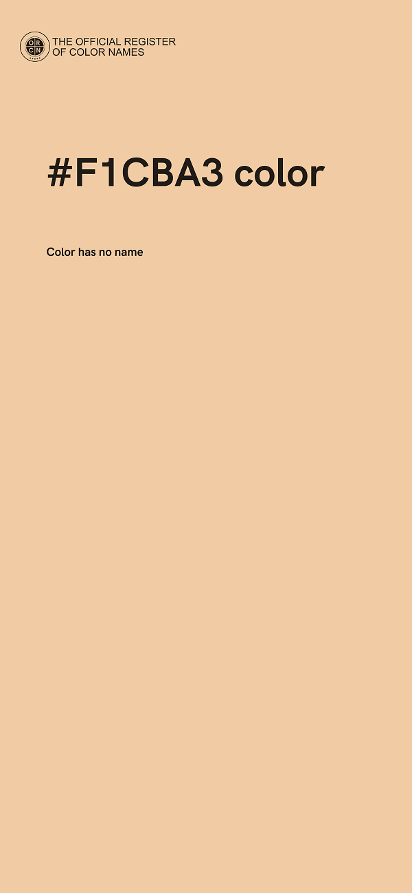 #F1CBA3 color image