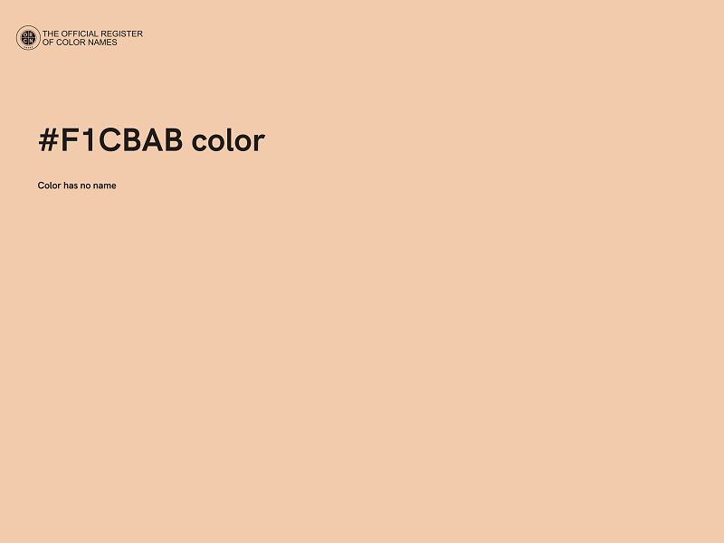 #F1CBAB color image