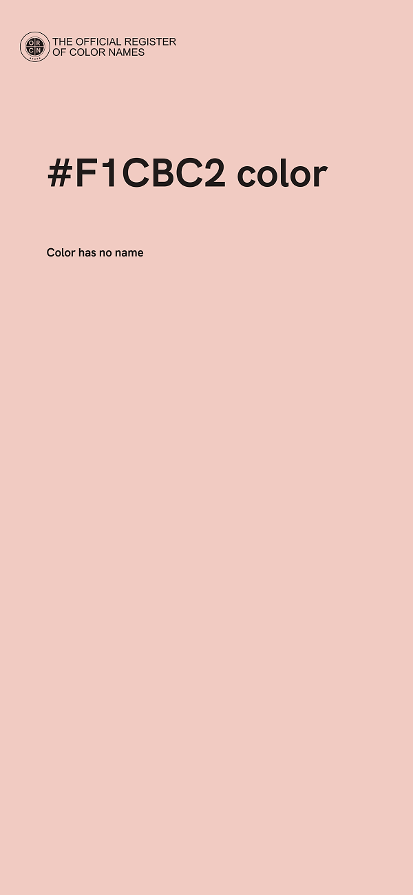 #F1CBC2 color image