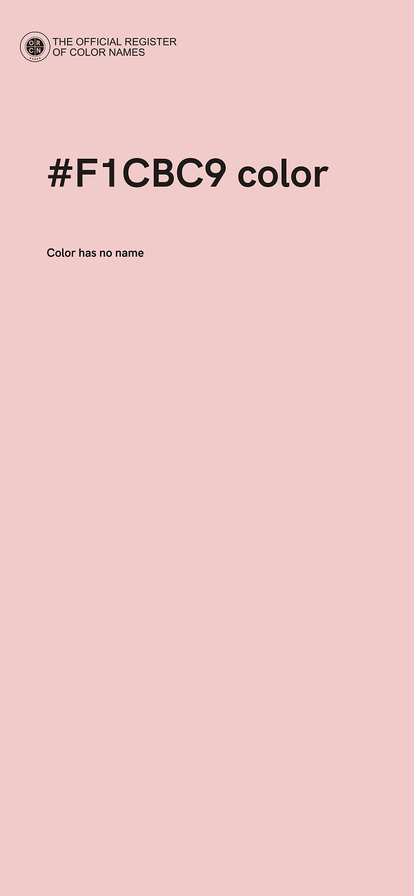 #F1CBC9 color image