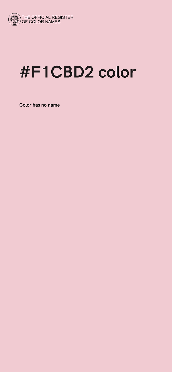 #F1CBD2 color image