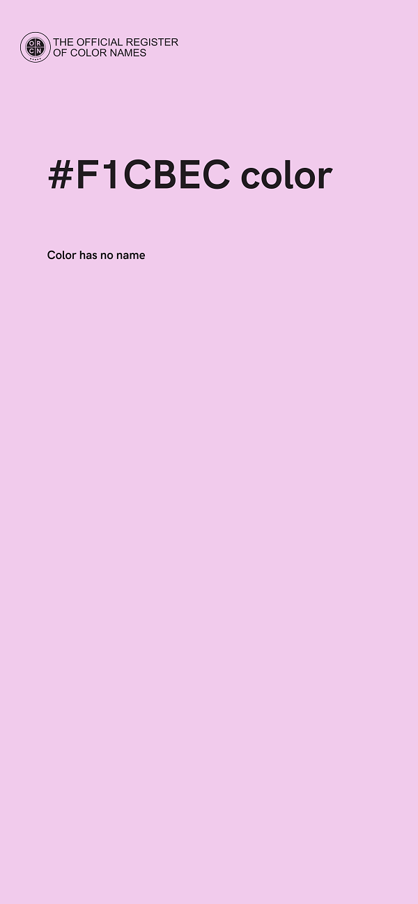 #F1CBEC color image