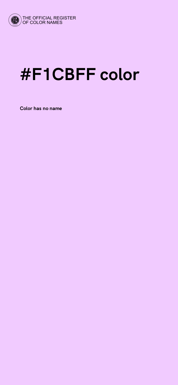 #F1CBFF color image