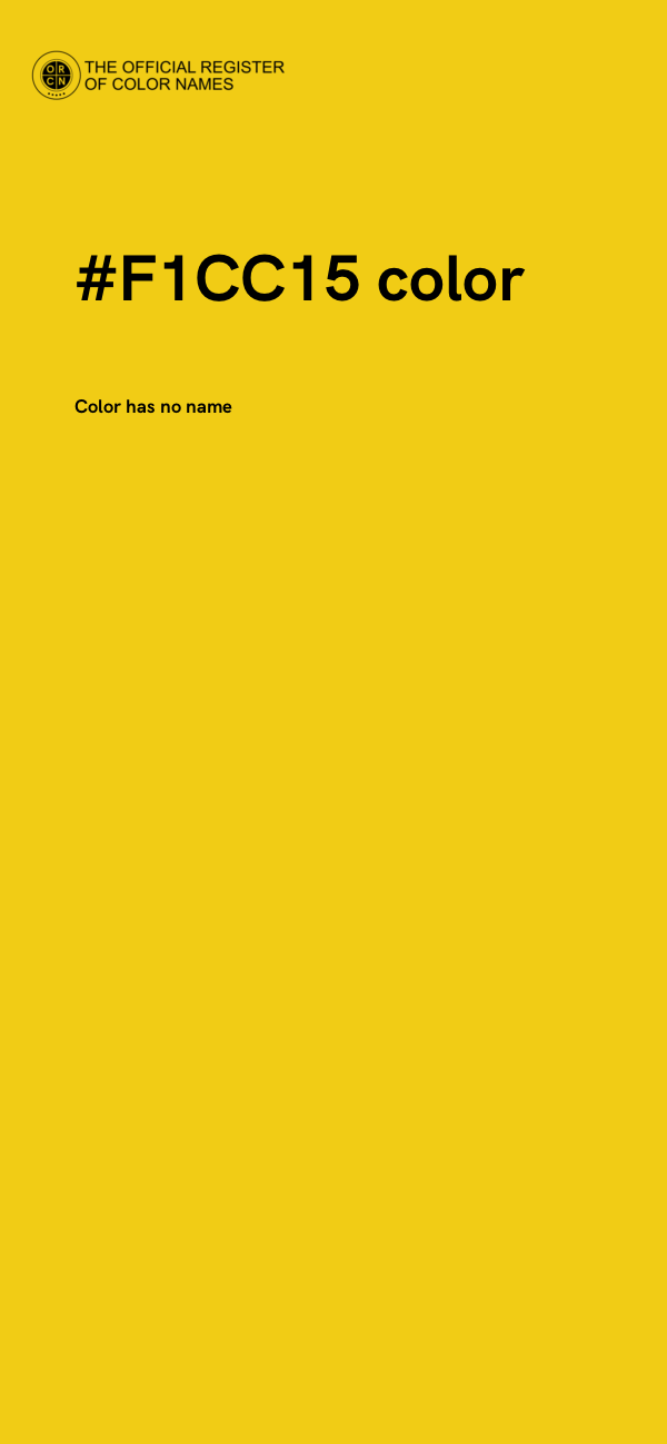 #F1CC15 color image