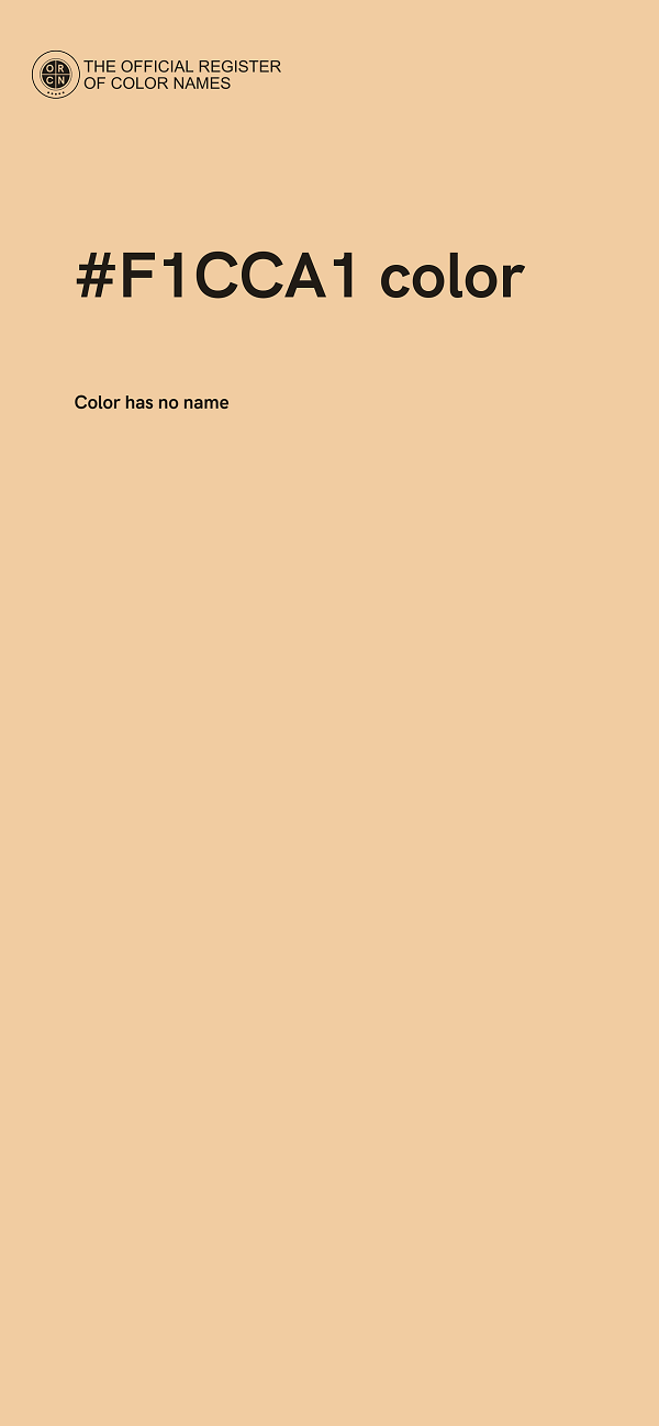 #F1CCA1 color image