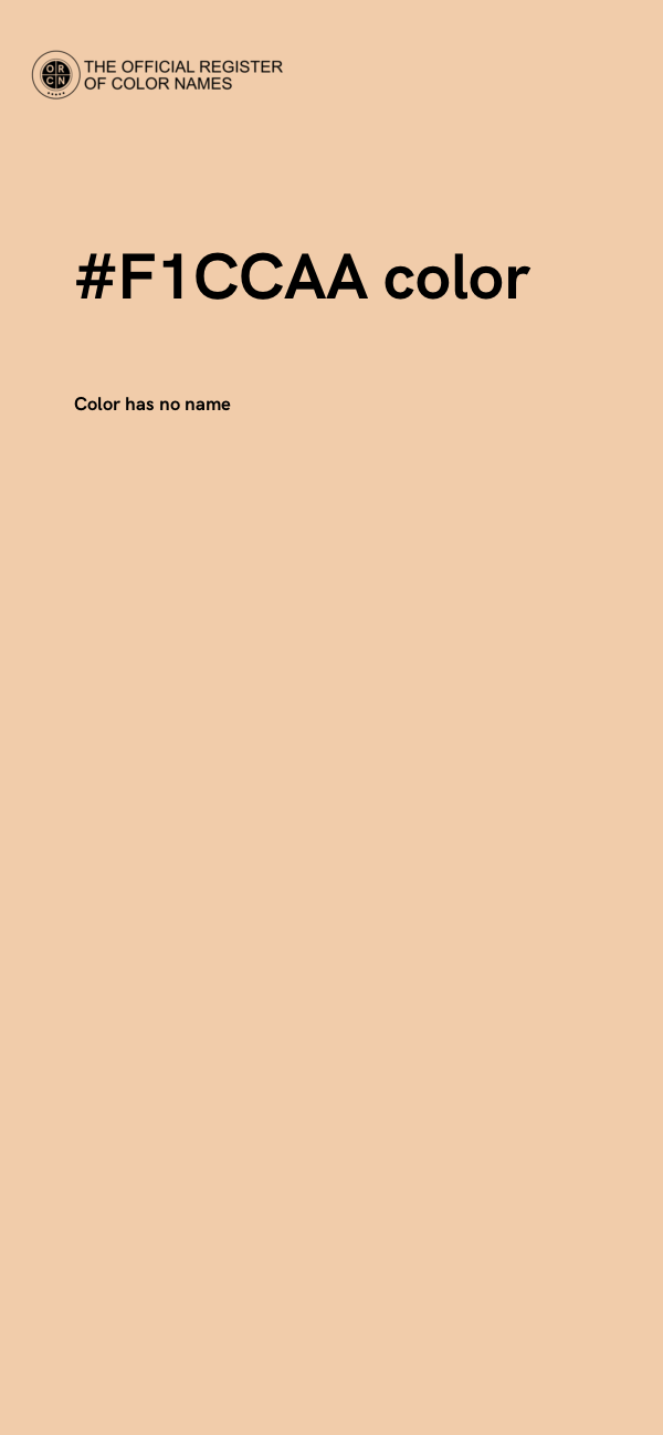 #F1CCAA color image