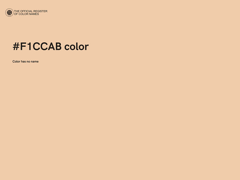 #F1CCAB color image