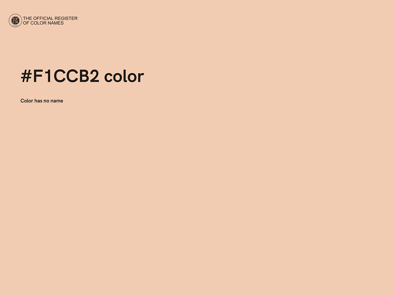 #F1CCB2 color image