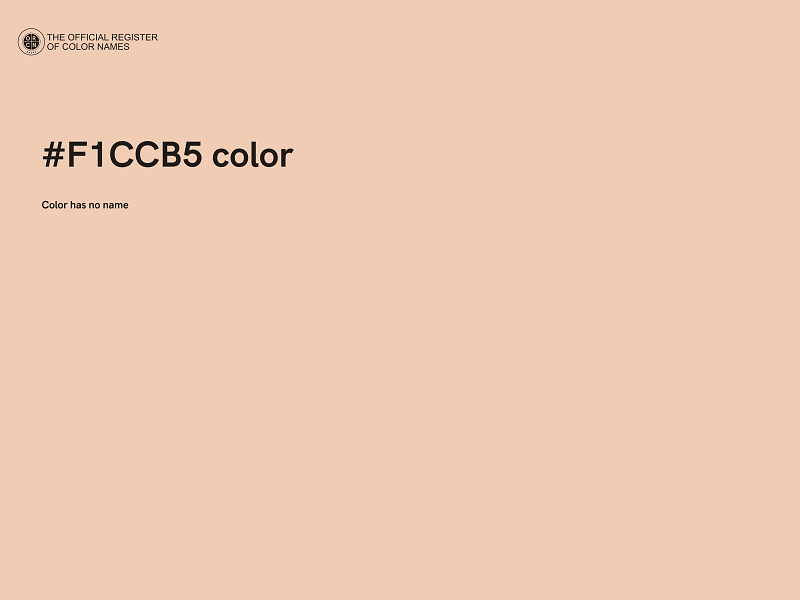 #F1CCB5 color image