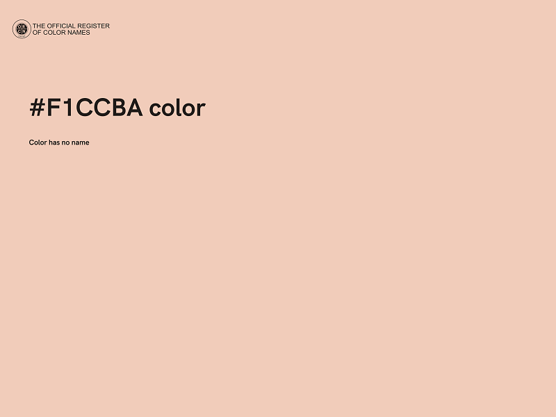 #F1CCBA color image
