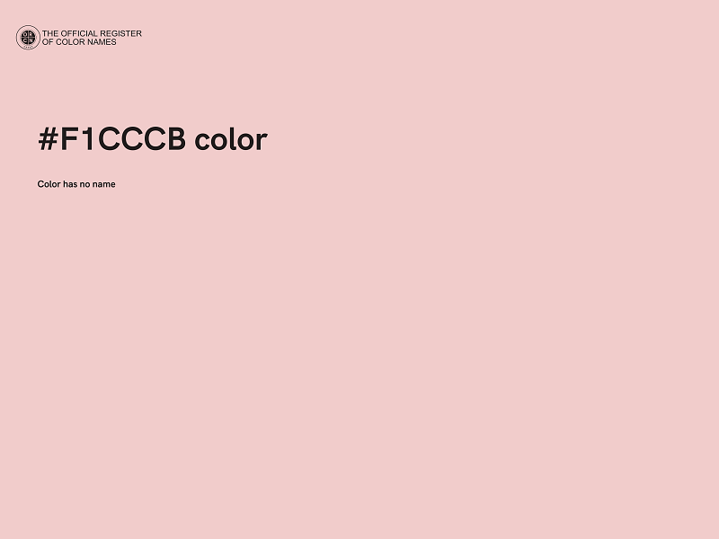 #F1CCCB color image