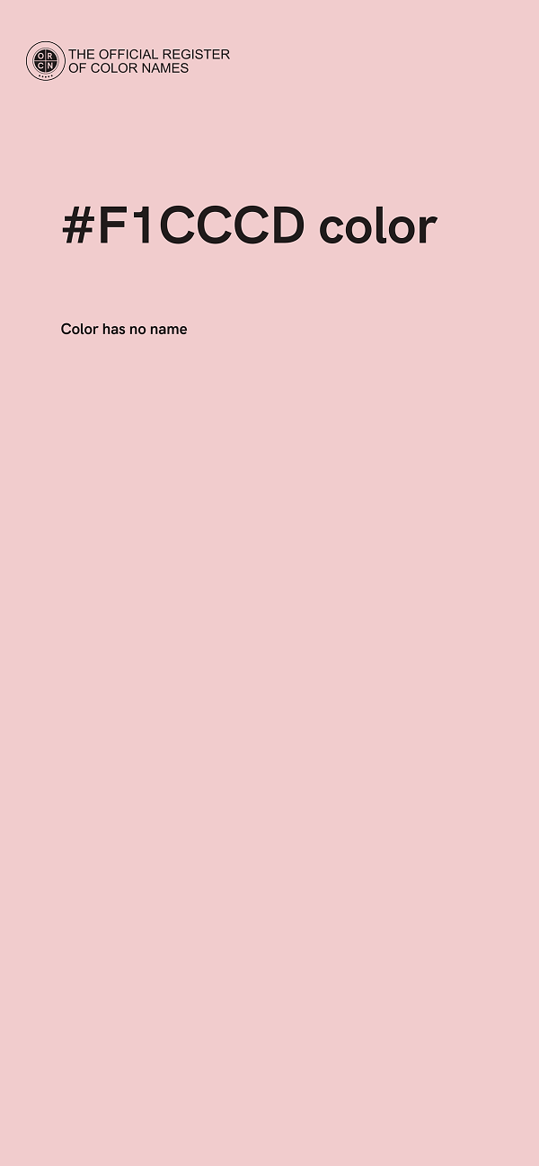#F1CCCD color image