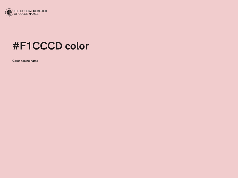 #F1CCCD color image