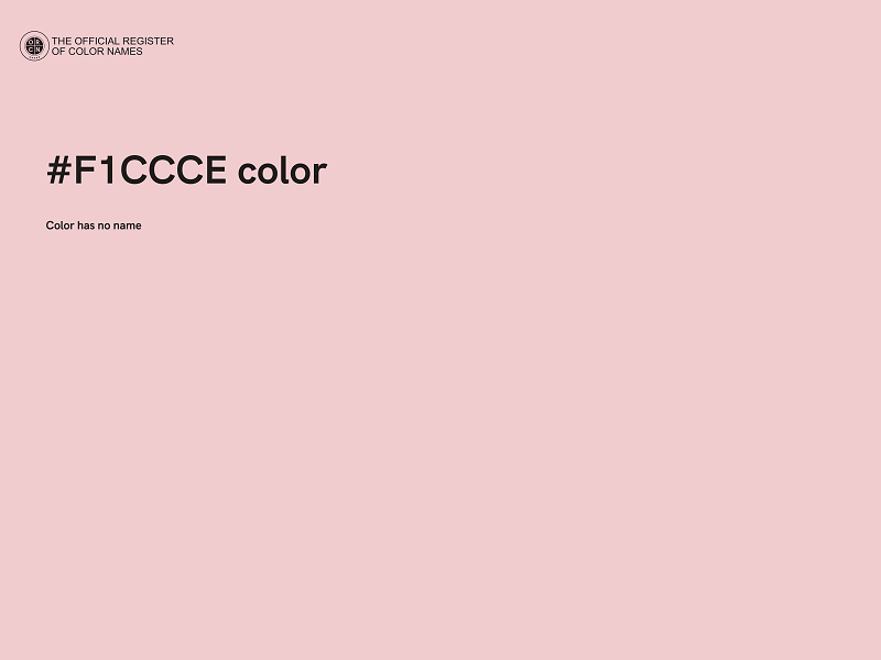 #F1CCCE color image