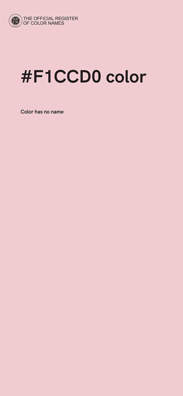 #F1CCD0 color image