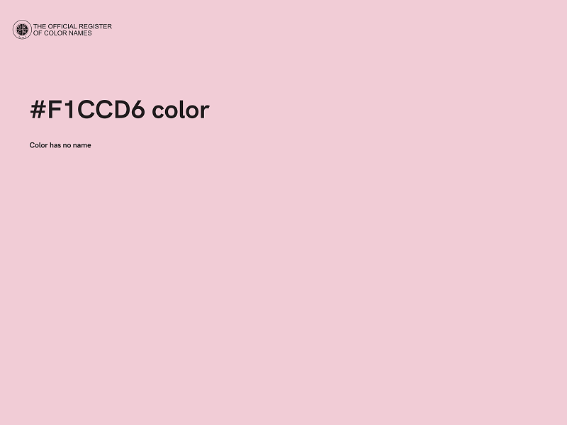 #F1CCD6 color image