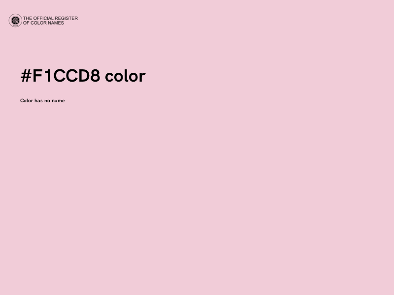 #F1CCD8 color image