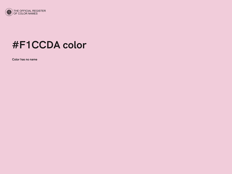 #F1CCDA color image