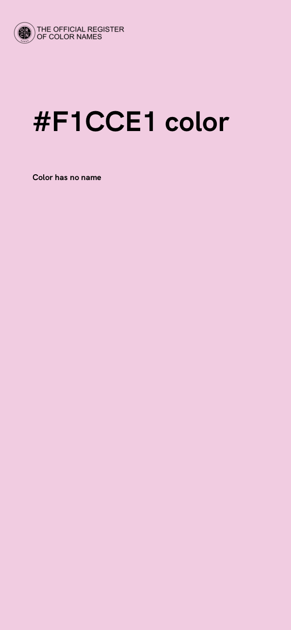 #F1CCE1 color image