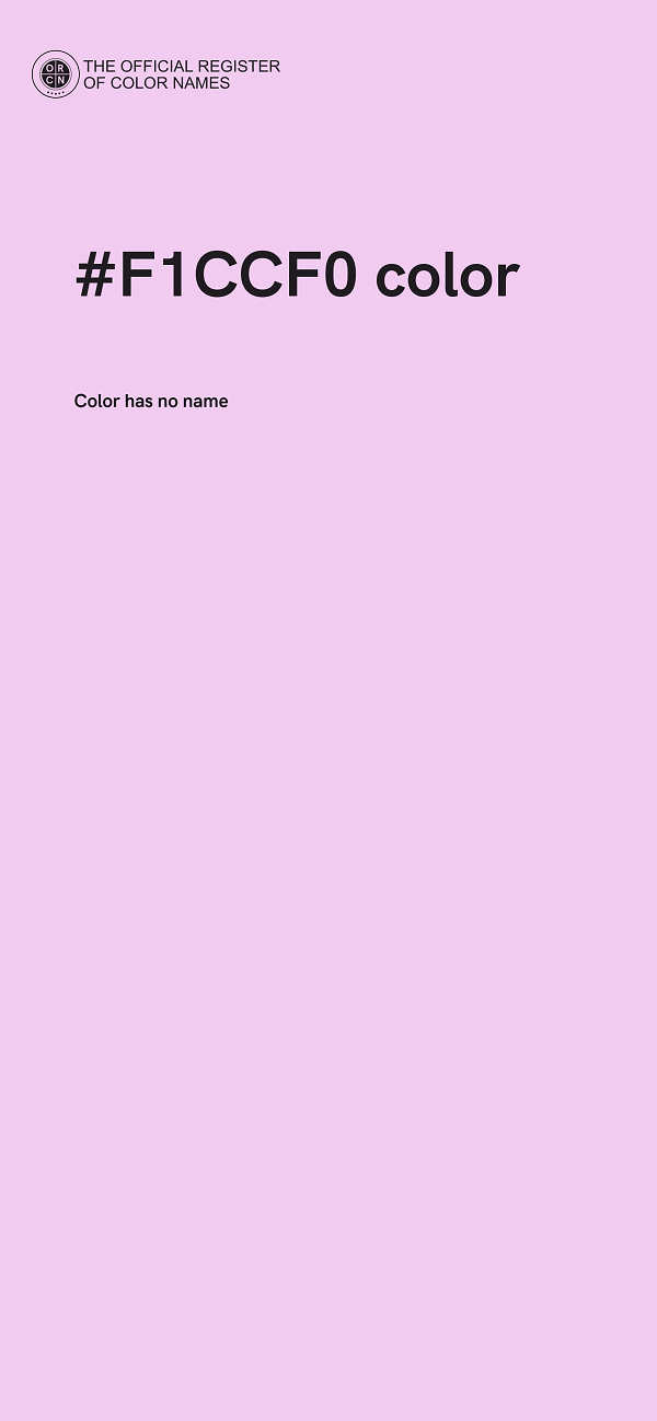 #F1CCF0 color image
