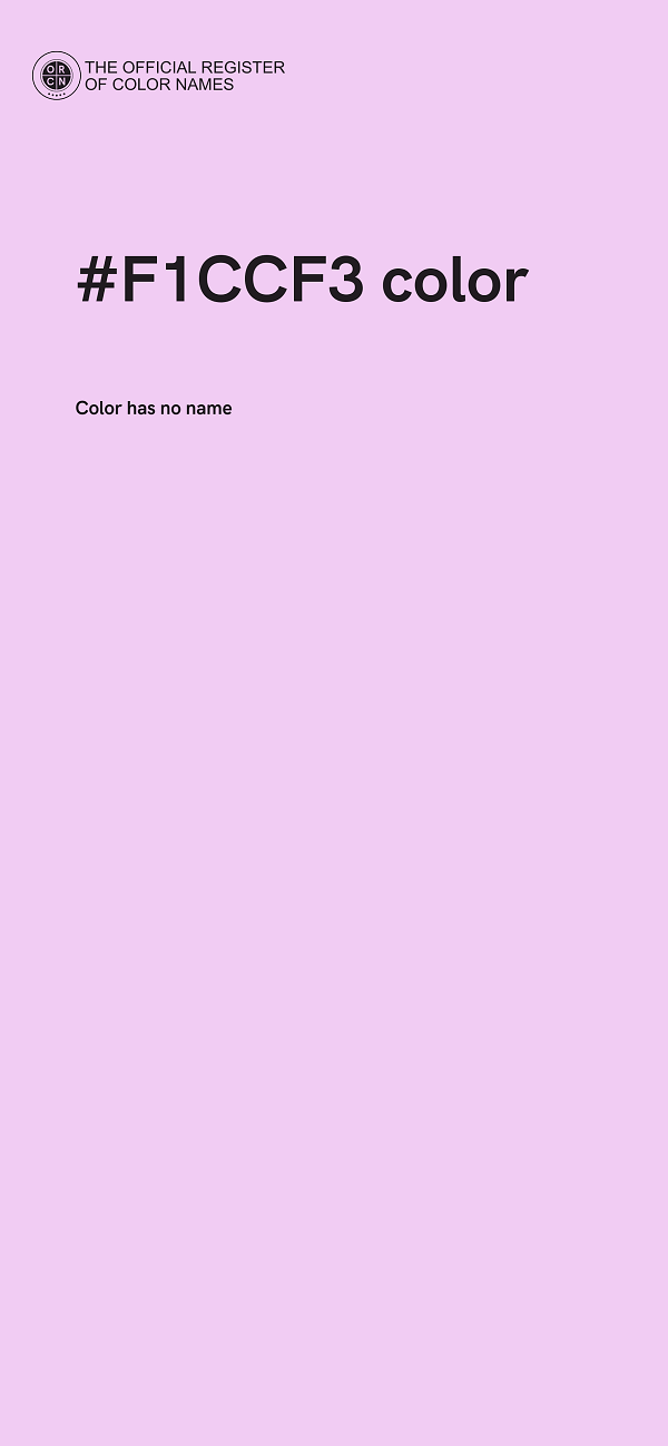 #F1CCF3 color image