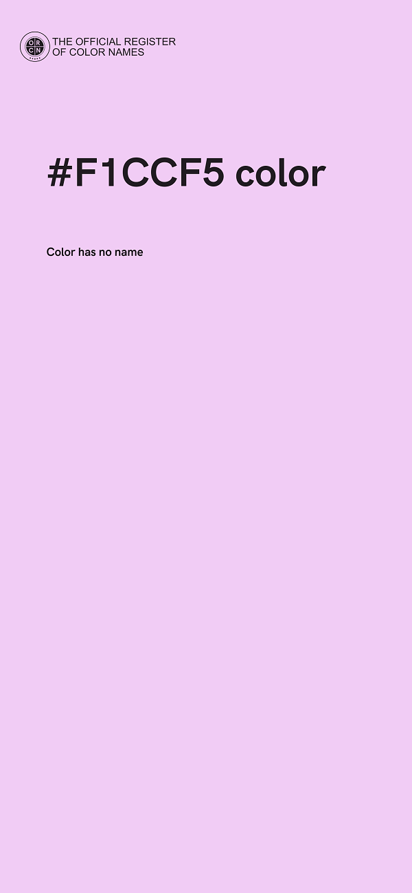#F1CCF5 color image