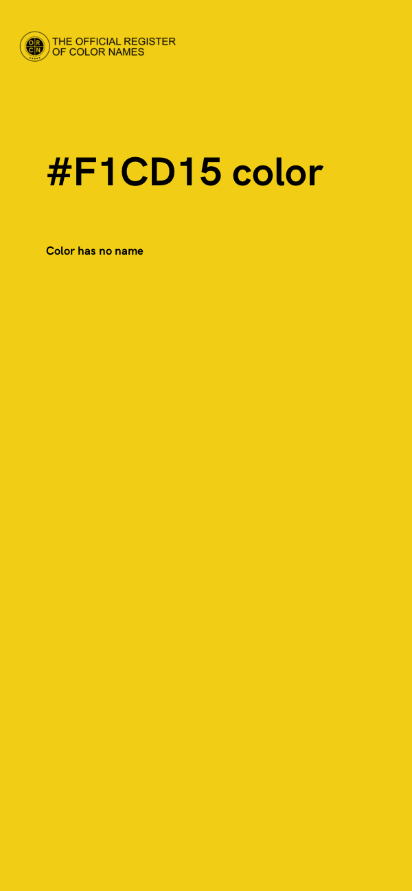#F1CD15 color image