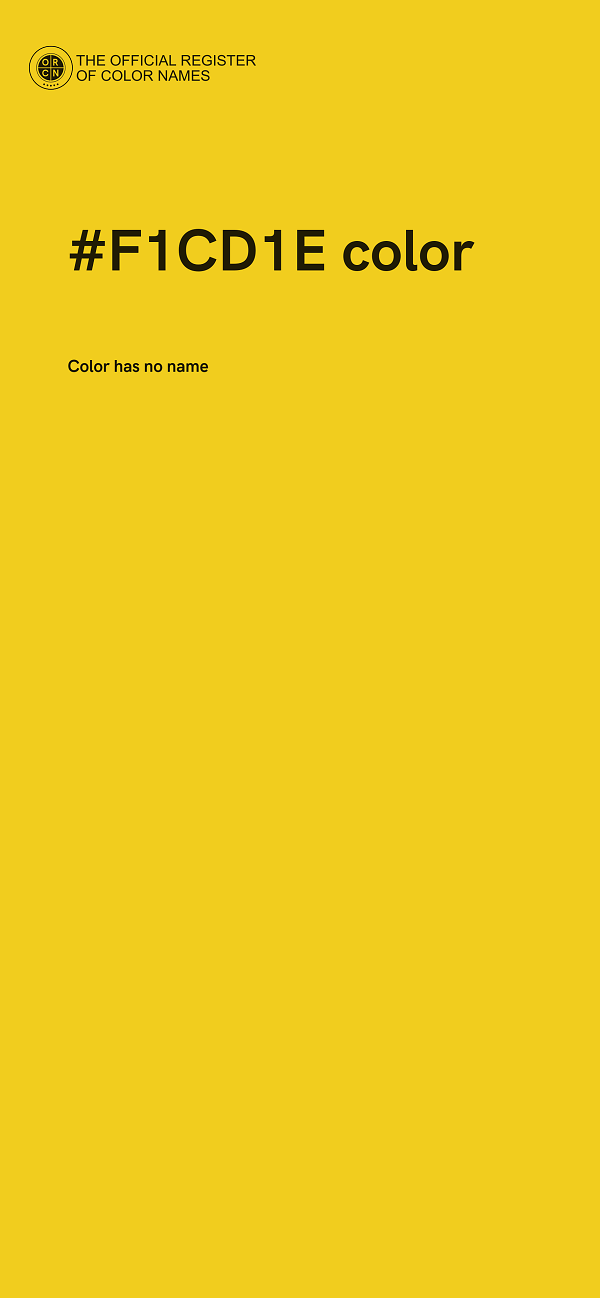 #F1CD1E color image