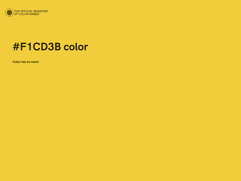 #F1CD3B color image