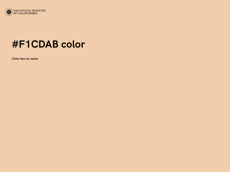 #F1CDAB color image