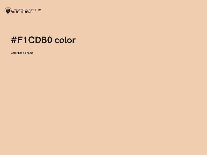 #F1CDB0 color image