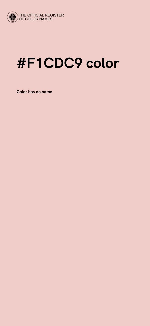 #F1CDC9 color image