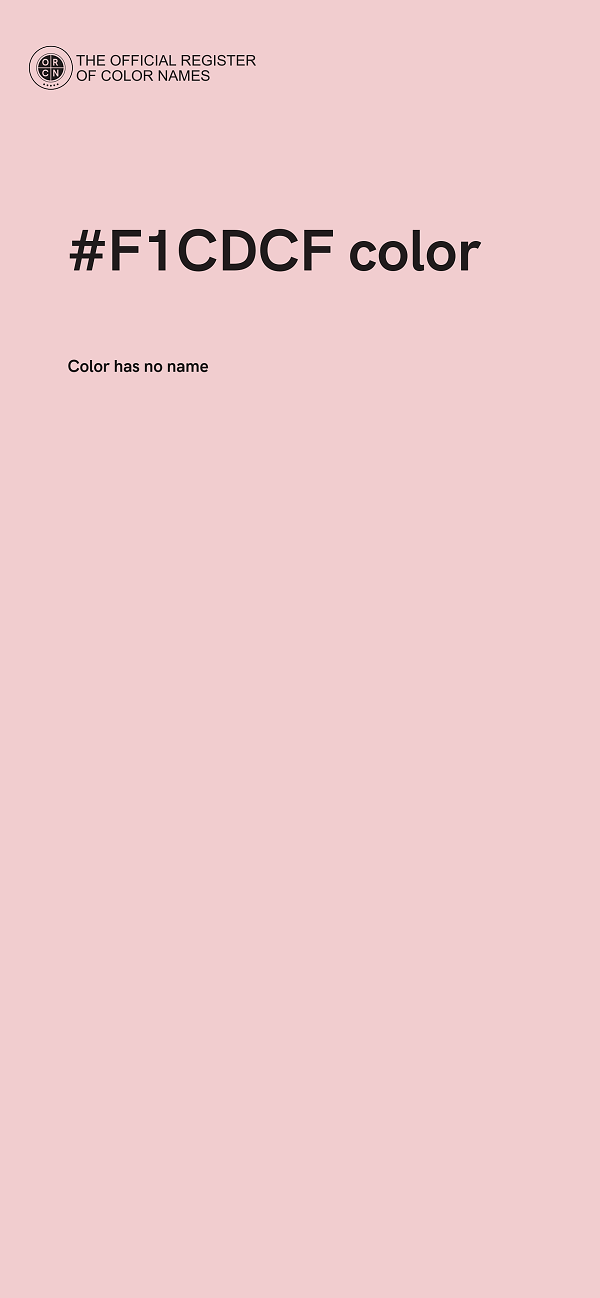 #F1CDCF color image