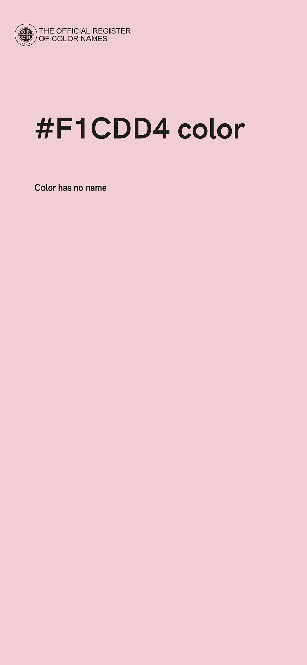 #F1CDD4 color image