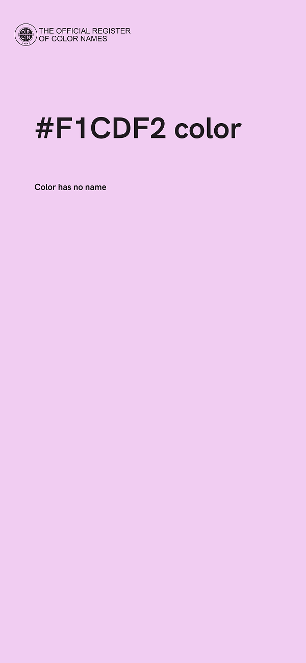 #F1CDF2 color image