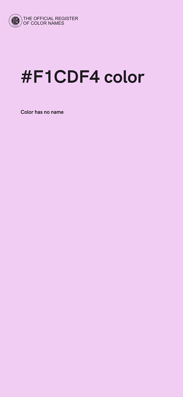 #F1CDF4 color image
