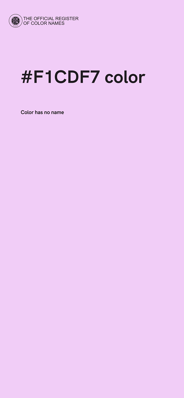 #F1CDF7 color image