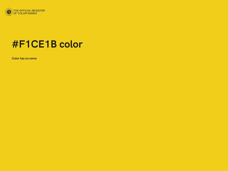 #F1CE1B color image