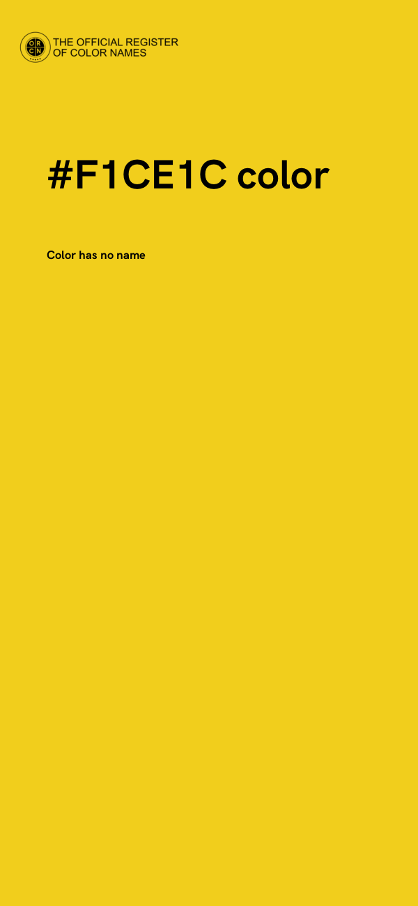 #F1CE1C color image